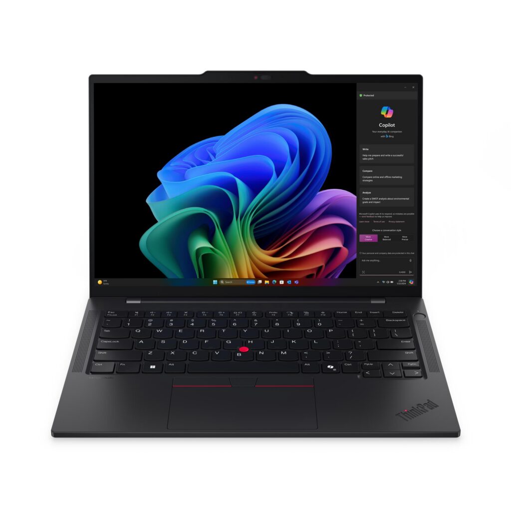 מחשב נייד Lenovo ThinkPad T14s Gen 6 (Snapdragon) 21N1000GIV 14" Snapdragon X Elite X1E-78-100 / 32GB RAM / 1TB SSD / Windows 11 Pro