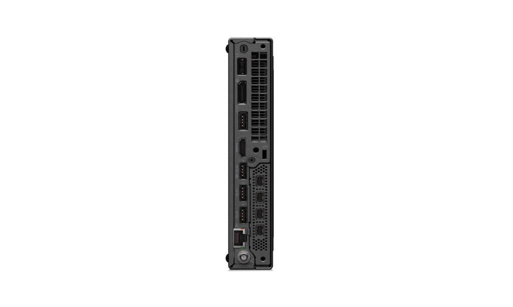 תחנת עבודה Lenovo ThinkStation P3 Tiny Gen 2 30K5002UIV Intel Core Ultra 9 285T / 64GB RAM / 2TB SSD / NVIDIA RTX A1000 / Windows 11 Pro