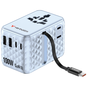 Verbatim Charge 'n' Travel 100W GaN III Universal Travel Adapter