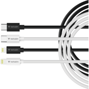 VERBATIM SYNC&CHARGE USB C TO LIGHTNING 1M - מארז זוגי