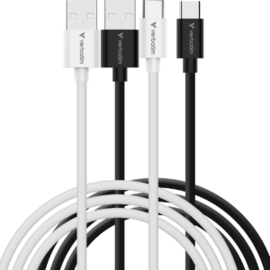 VERBATIM SYNC&CHARGE USB A TO USB C 1M - מארז זוגי