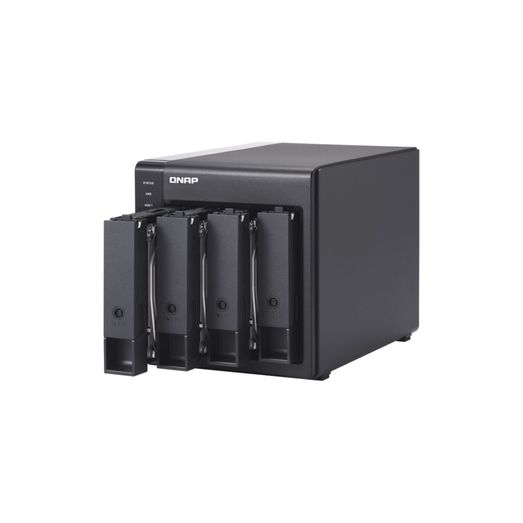 יחידת הרחבה לשרת NAS QNAP TR-004 - 4 מפרצים, שולחני (Tower)