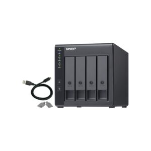 יחידת הרחבה לשרת NAS QNAP TR-004 - 4 מפרצים, שולחני (Tower)