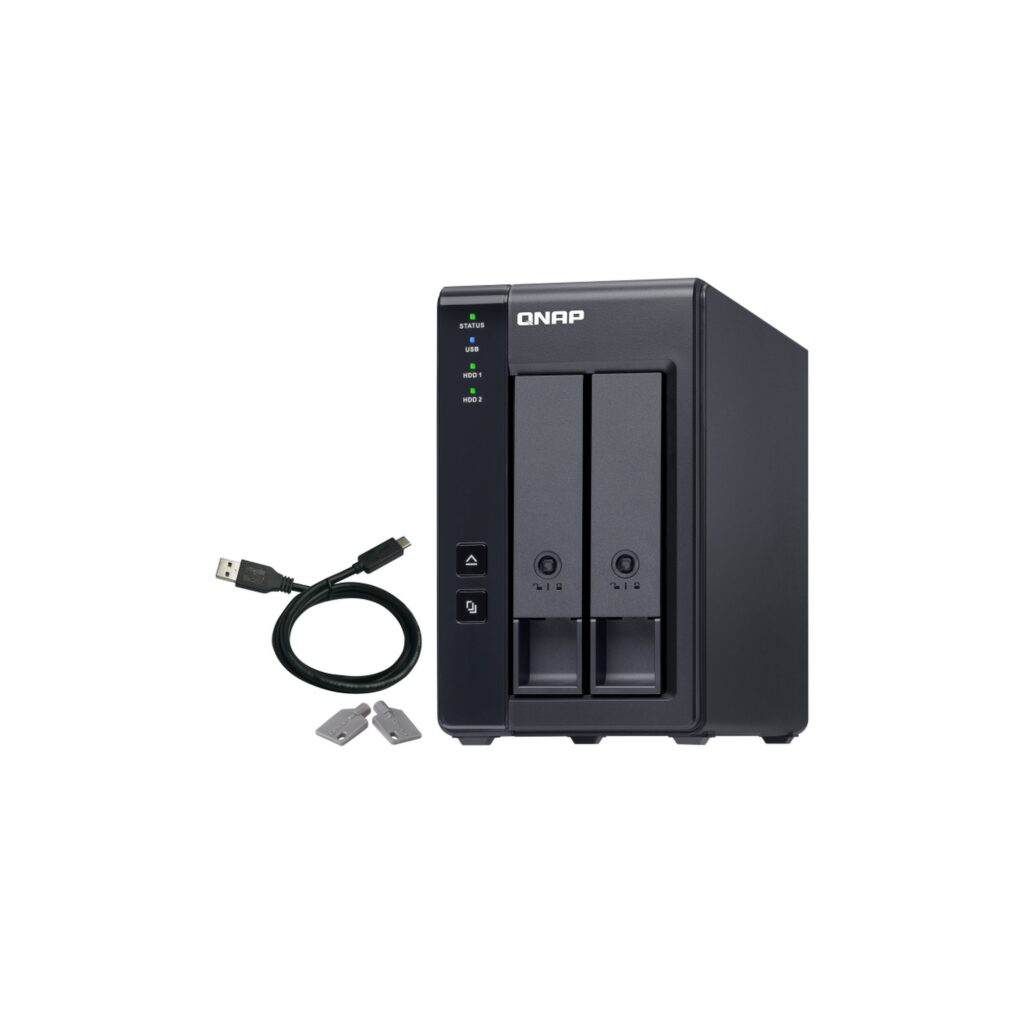 יחידת הרחבה לשרת NAS QNAP TR-002 – 2 מפרצים