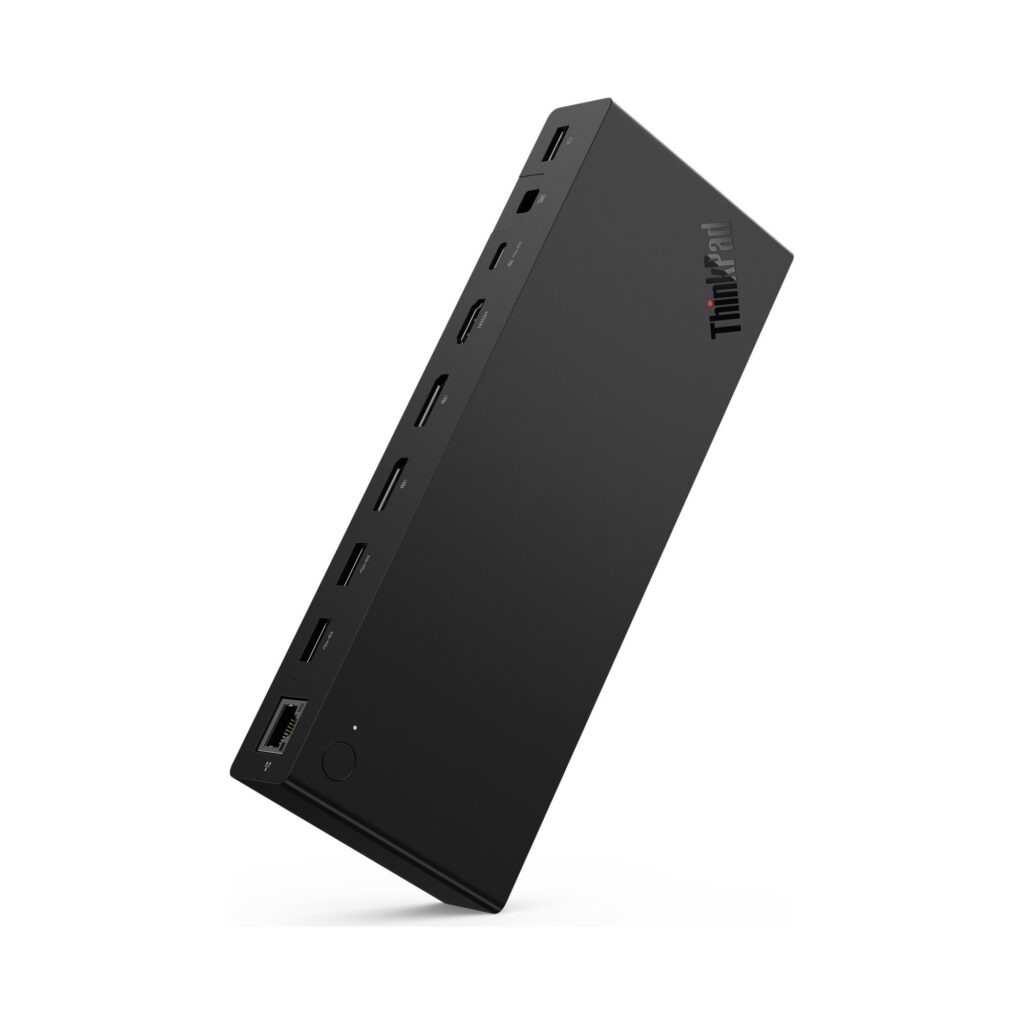 ת.עגינה LENOVO ThinkPad USB4 Dock 5000 עם ספק 100W (טעינה 65W למחשב)