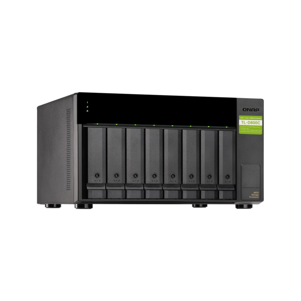 יחידת הרחבה לשרת NAS QNAP TL-D800C - 8 מפרצים