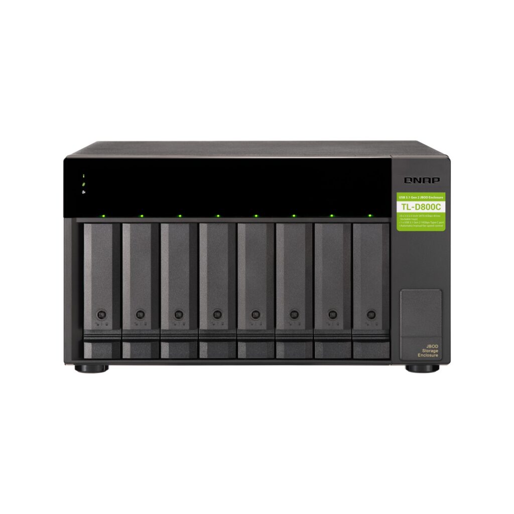יחידת הרחבה לשרת NAS QNAP TL-D800C - 8 מפרצים