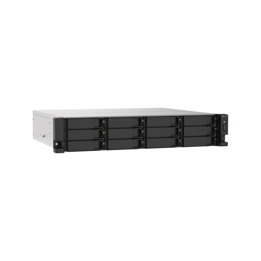 שרת אחסון NAS QNAP TS-1273AU-RP-8G - 12 מפרצים, 8GB RAM, למסד (Rack)