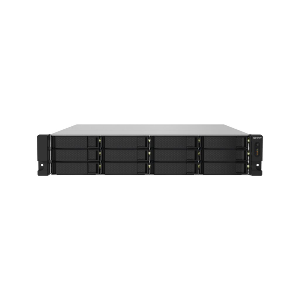 שרת אחסון NAS QNAP TS-1232PXU-RP-4G - 12 מפרצים, 4GB RAM, למסד (Rack)