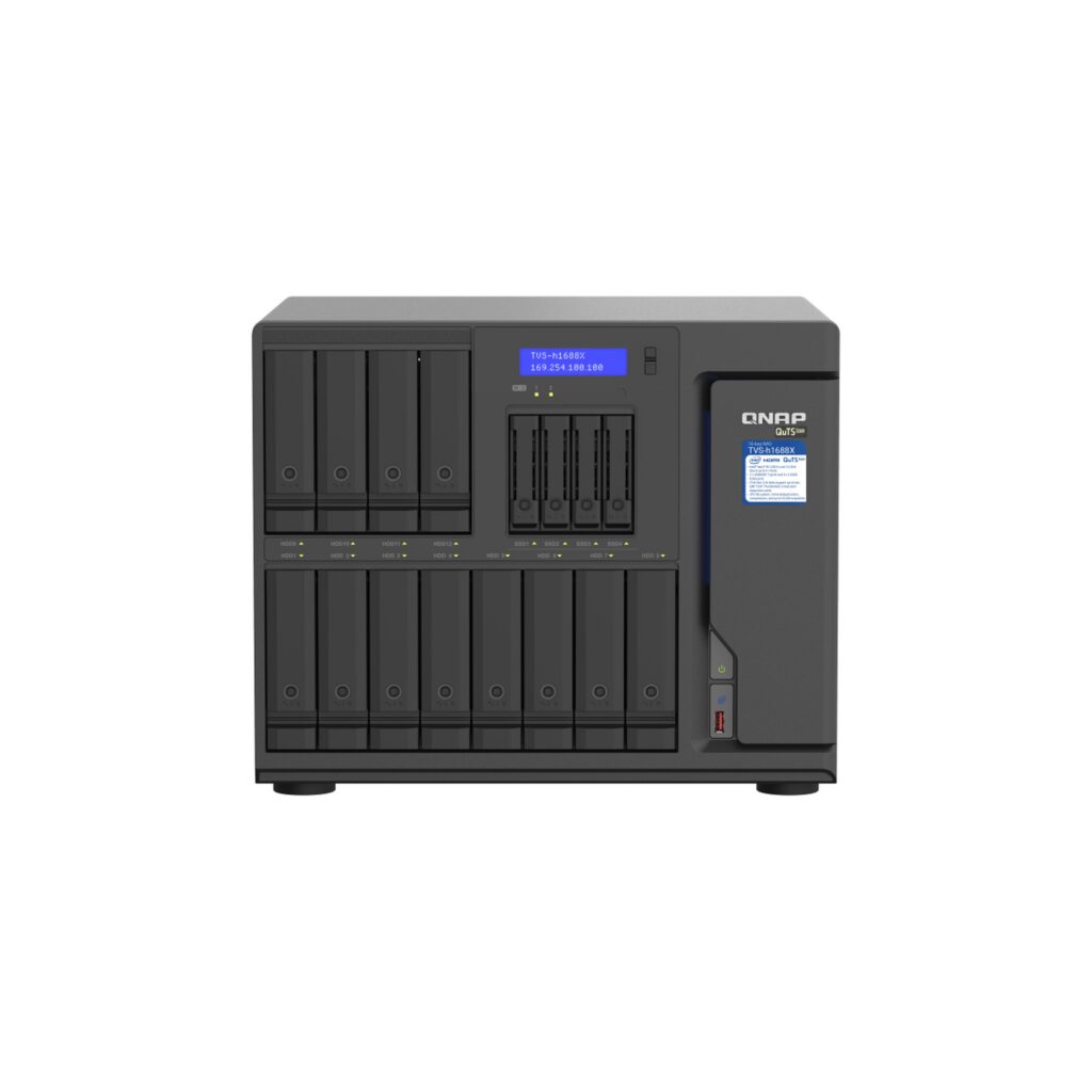 שרת אחסון NAS QNAP TVS-h1688X-W1250-32G - 12 מפרצים, 32GB RAM, שולחני (Tower)
