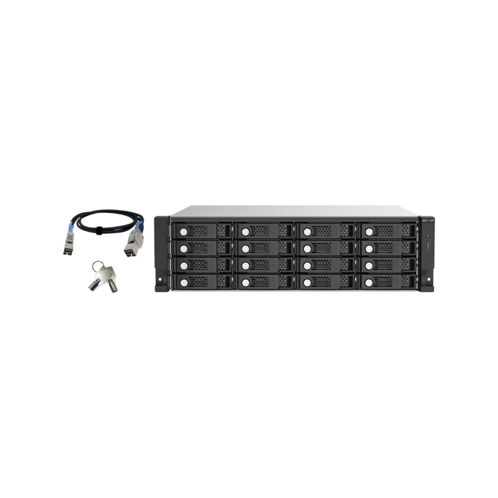 יחידת הרחבה לשרת NAS QNAP TL-R1620Sep-RP – 16 מפרצים, למסד (Rack)