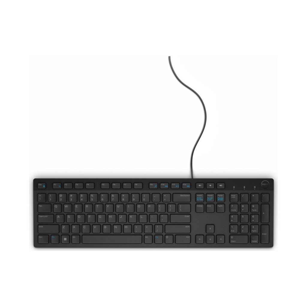 מקלדת חוטית  אנגלית בלבד Dell KB 216 Black