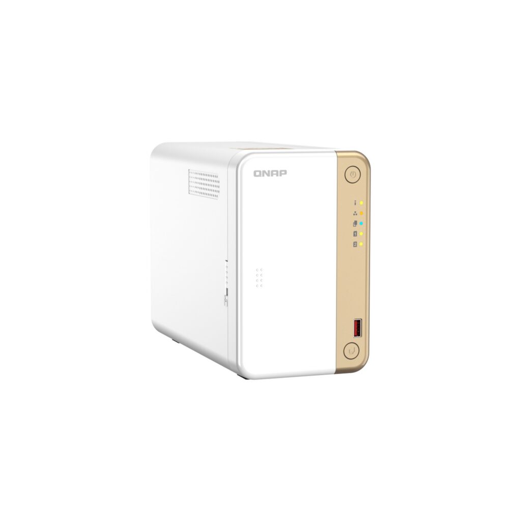 שרת אחסון NAS QNAP TS-262-4G - 2 מפרצים, 4GB RAM, שולחני (Tower)