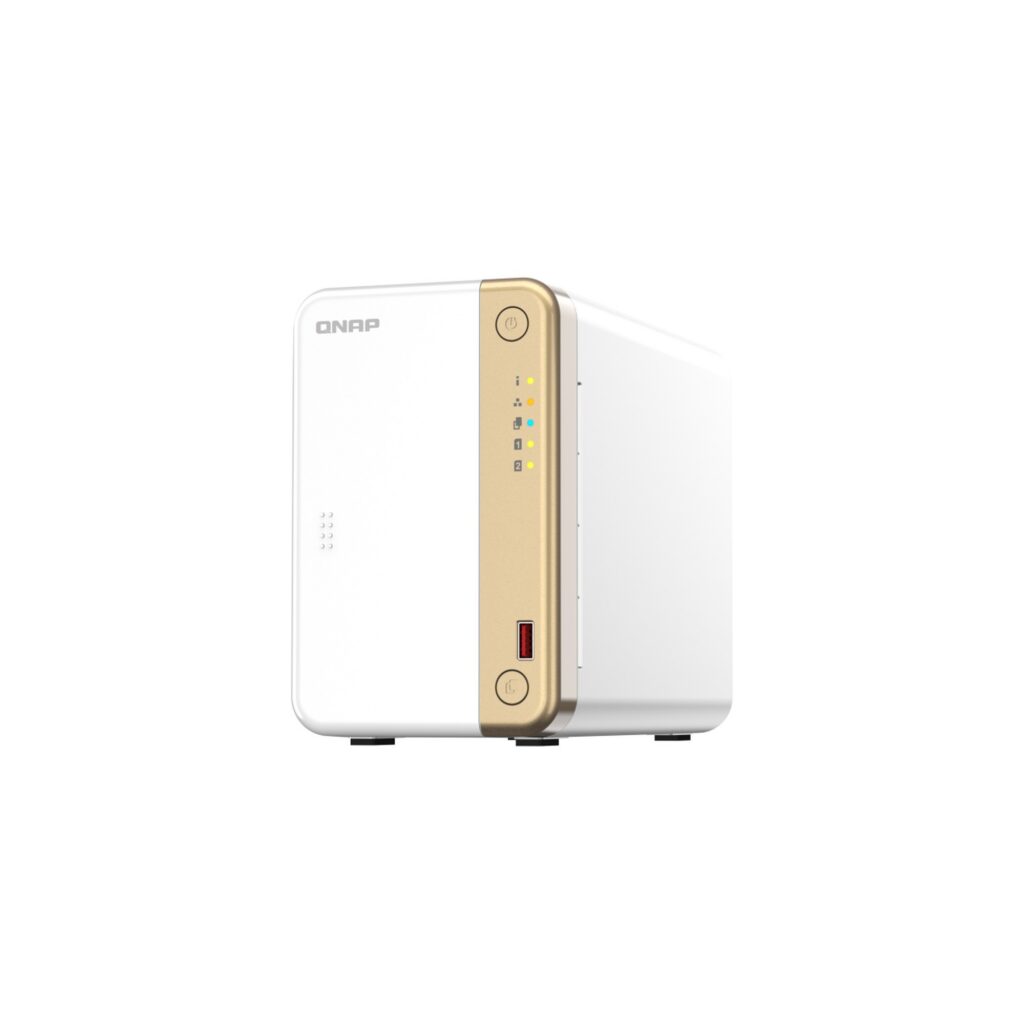 שרת אחסון NAS QNAP TS-262-4G – 2 מפרצים, 4GB RAM, שולחני (Tower)