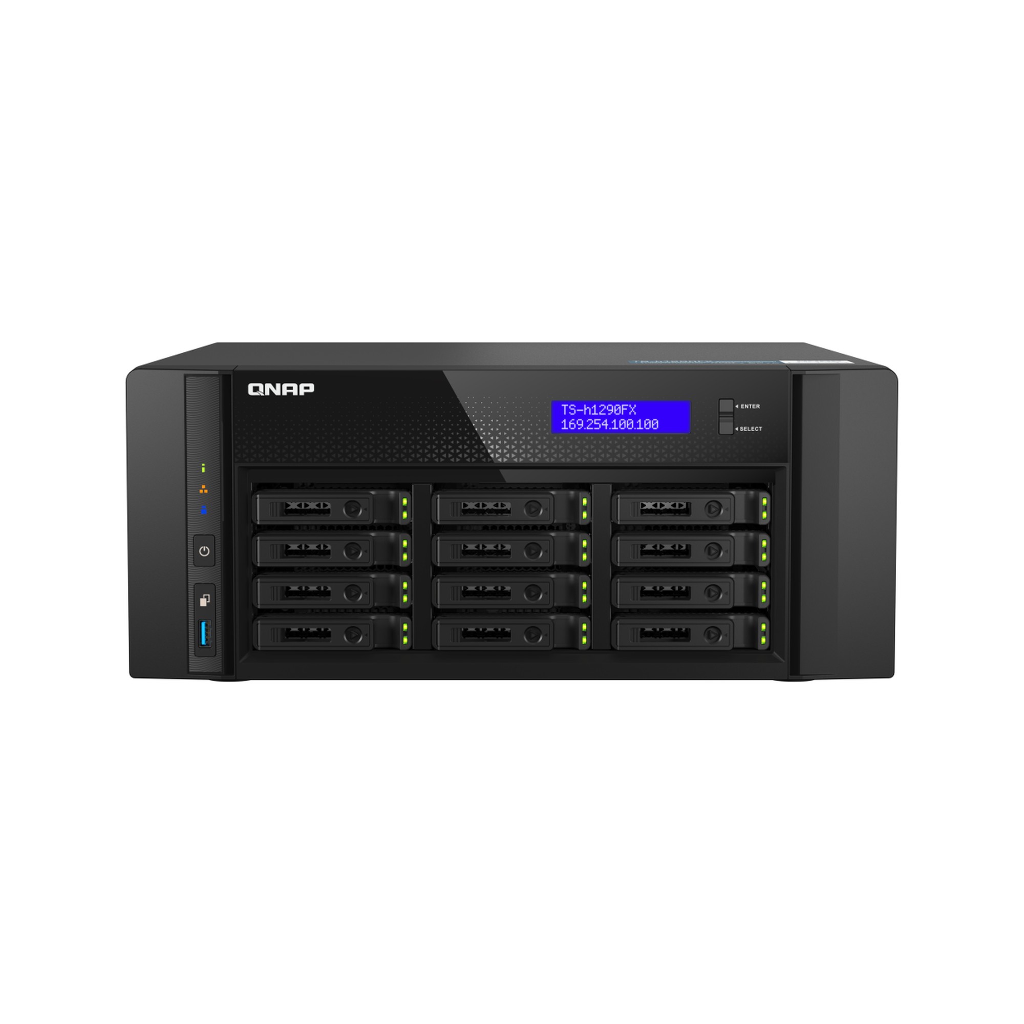 שרת אחסון אול-פלאש בעל 12 תאי U.2 NVMe/SATA