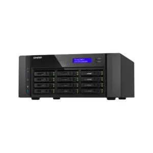 שרת אחסון NAS QNAP TS-h1290FX-7232P-64G - 12 מפרצים, 64GB RAM, שולחני (Tower)