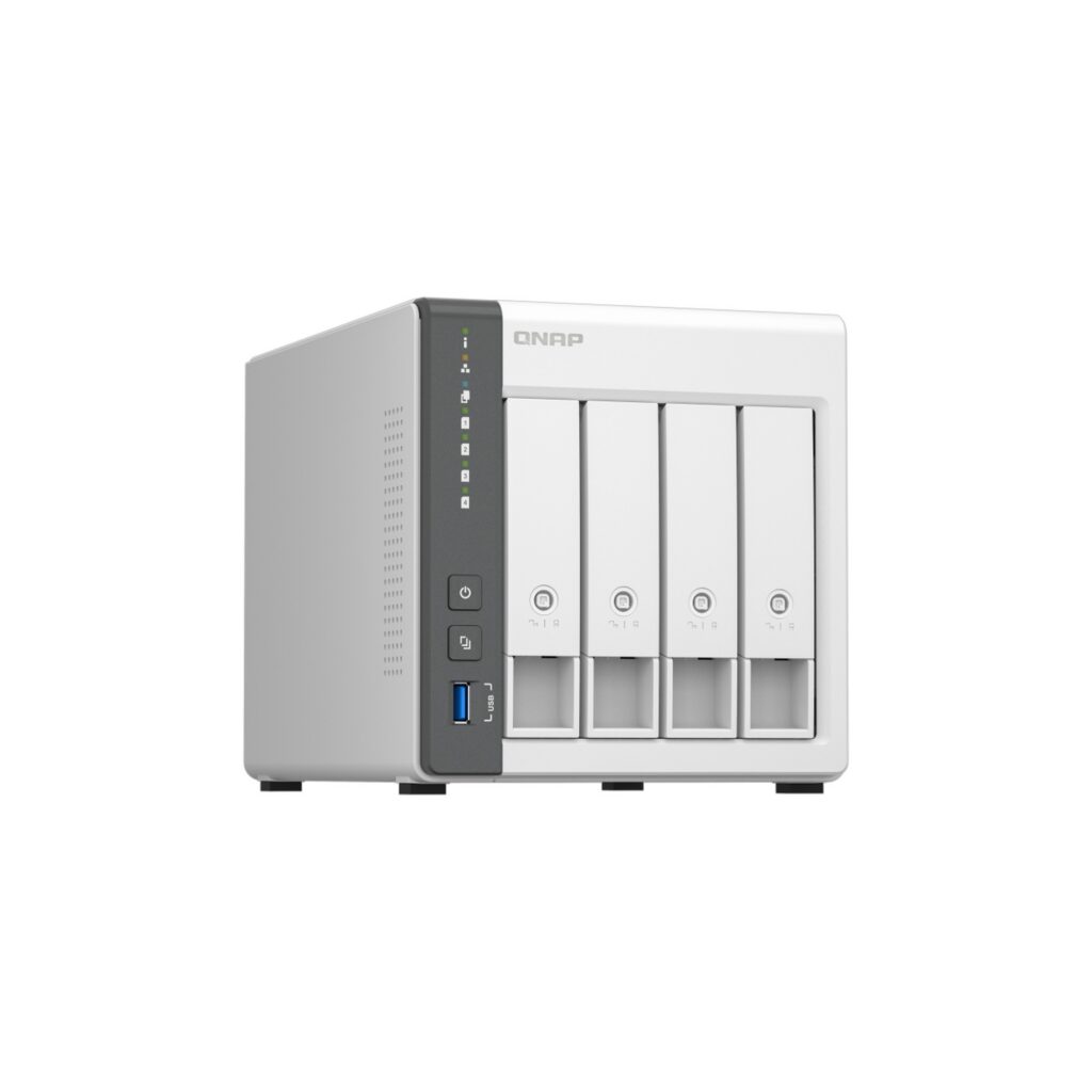 שרת אחסון NAS QNAP TS-433-4G - 4 מפרצים, 4GB RAM