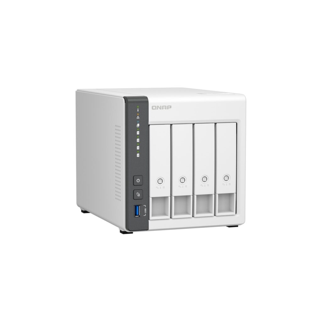 שרת אחסון NAS QNAP TS-433-4G - 4 מפרצים, 4GB RAM