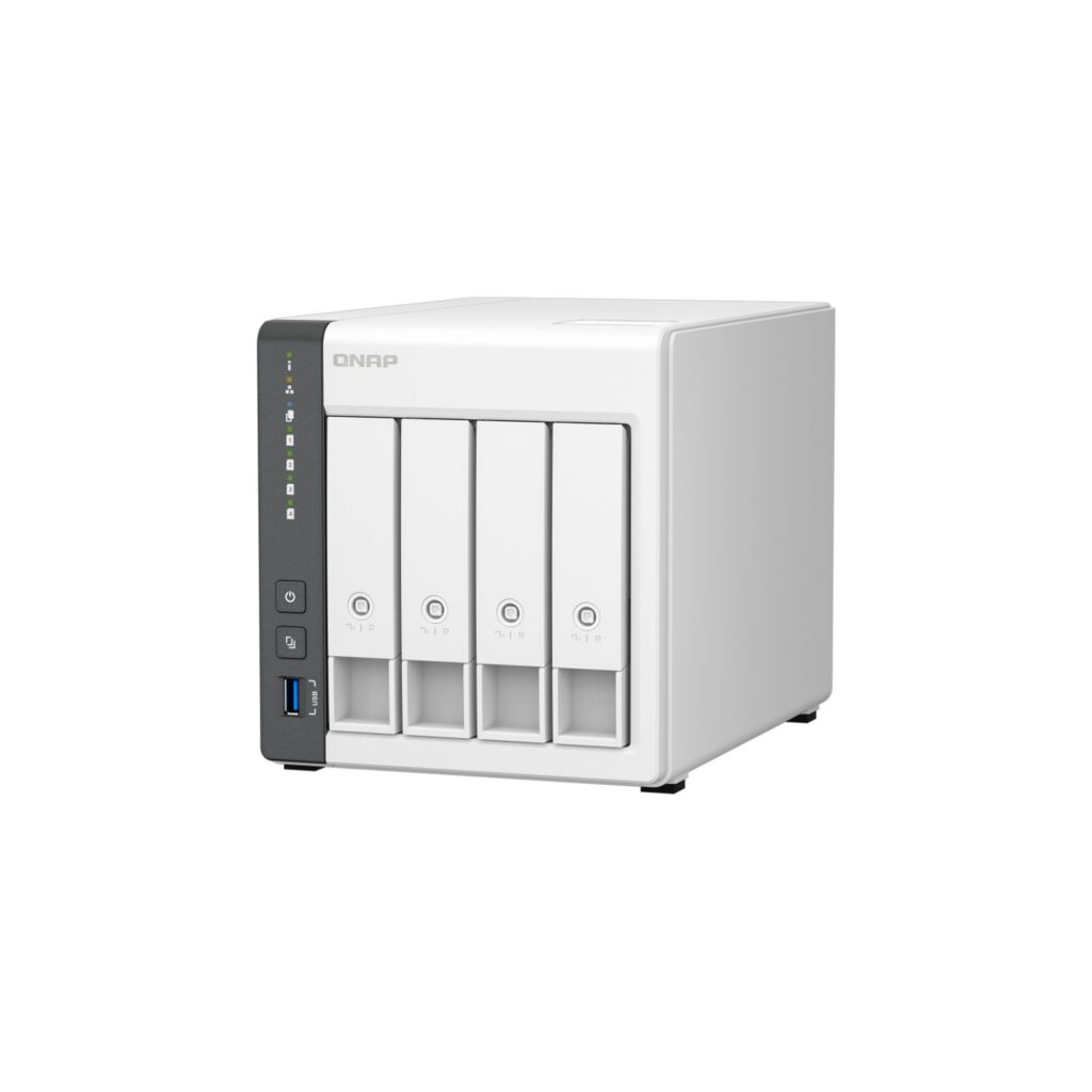 שרת אחסון NAS QNAP TS-433-4G - 4 מפרצים, 4GB RAM