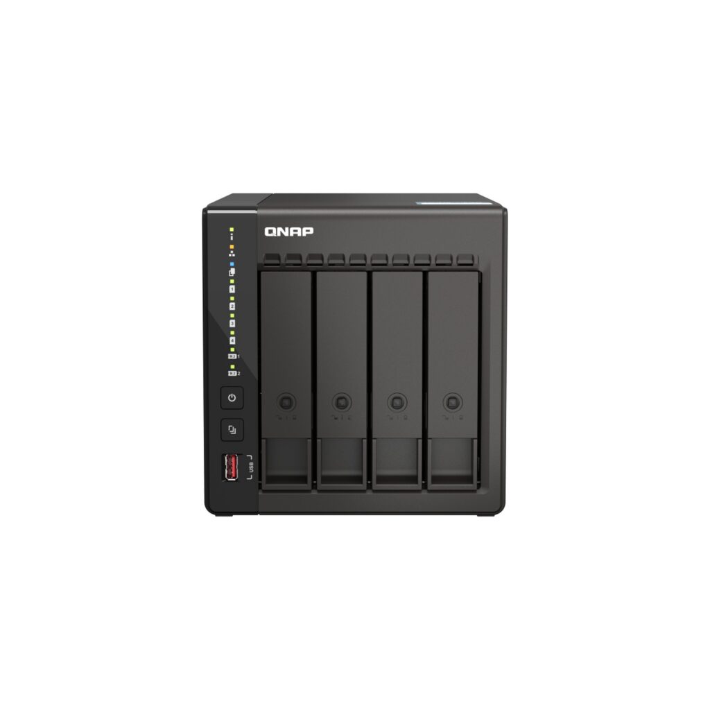 שרת אחסון NAS QNAP TS-453E-8G - 4 מפרצים, 8GB RAM, שולחני (Tower)