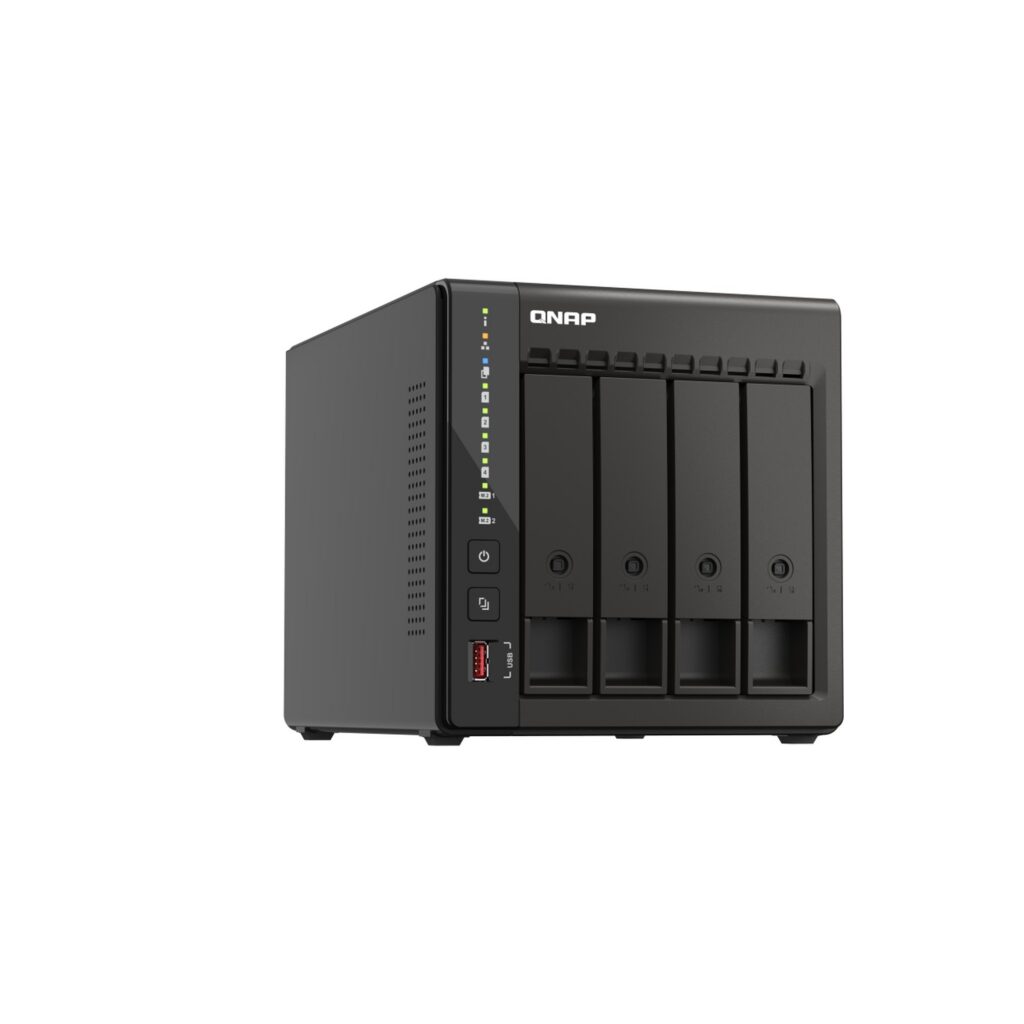 שרת אחסון NAS QNAP TS-453E-8G - 4 מפרצים, 8GB RAM, שולחני (Tower)