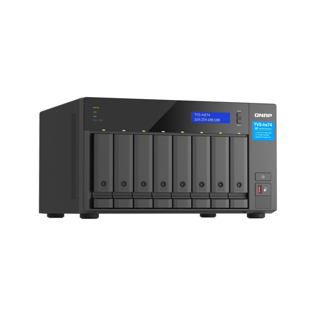 שרת אחסון NAS QNAP TVS-h874-i5-32G - 8 מפרצים, 32GB RAM, שולחני (Tower)