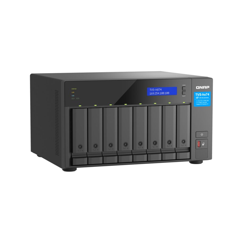 שרת אחסון NAS QNAP TVS-h874-i5-32G - 8 מפרצים, 32GB RAM, שולחני (Tower)