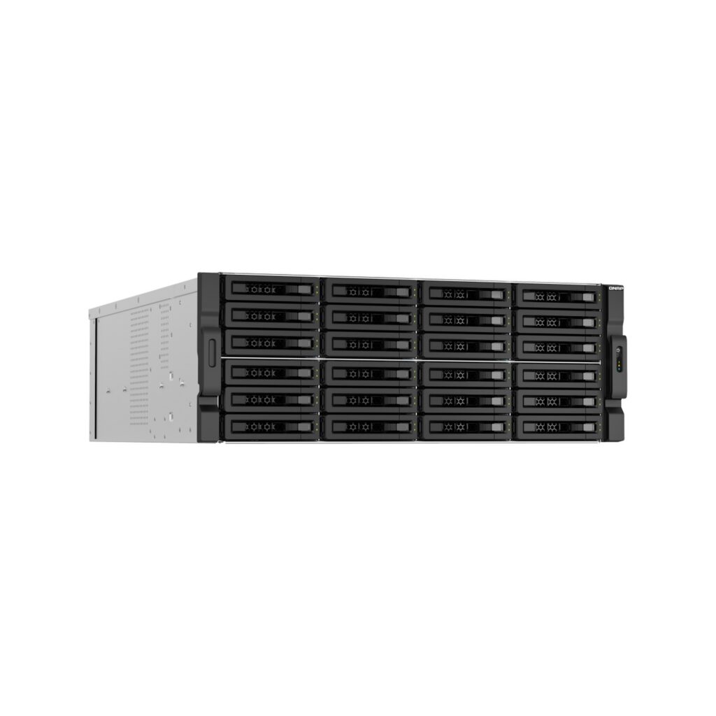 שרת אחסון NAS QNAP TS-h3087XU-RP-E2378-64G - 30 מפרצים, 64GB RAM, למסד (Rack)