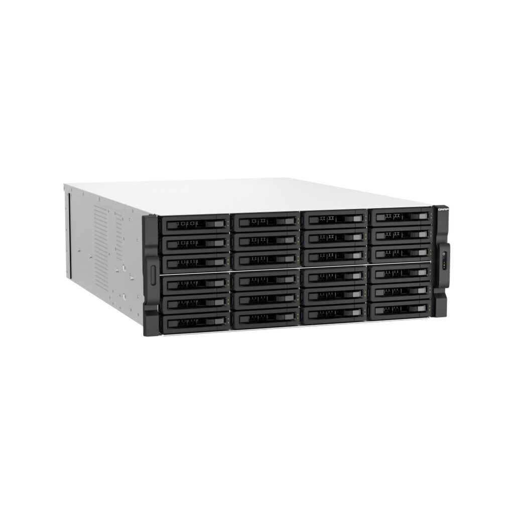 שרת אחסון NAS QNAP TS-h3087XU-RP-E2378-64G - 30 מפרצים, 64GB RAM, למסד (Rack)