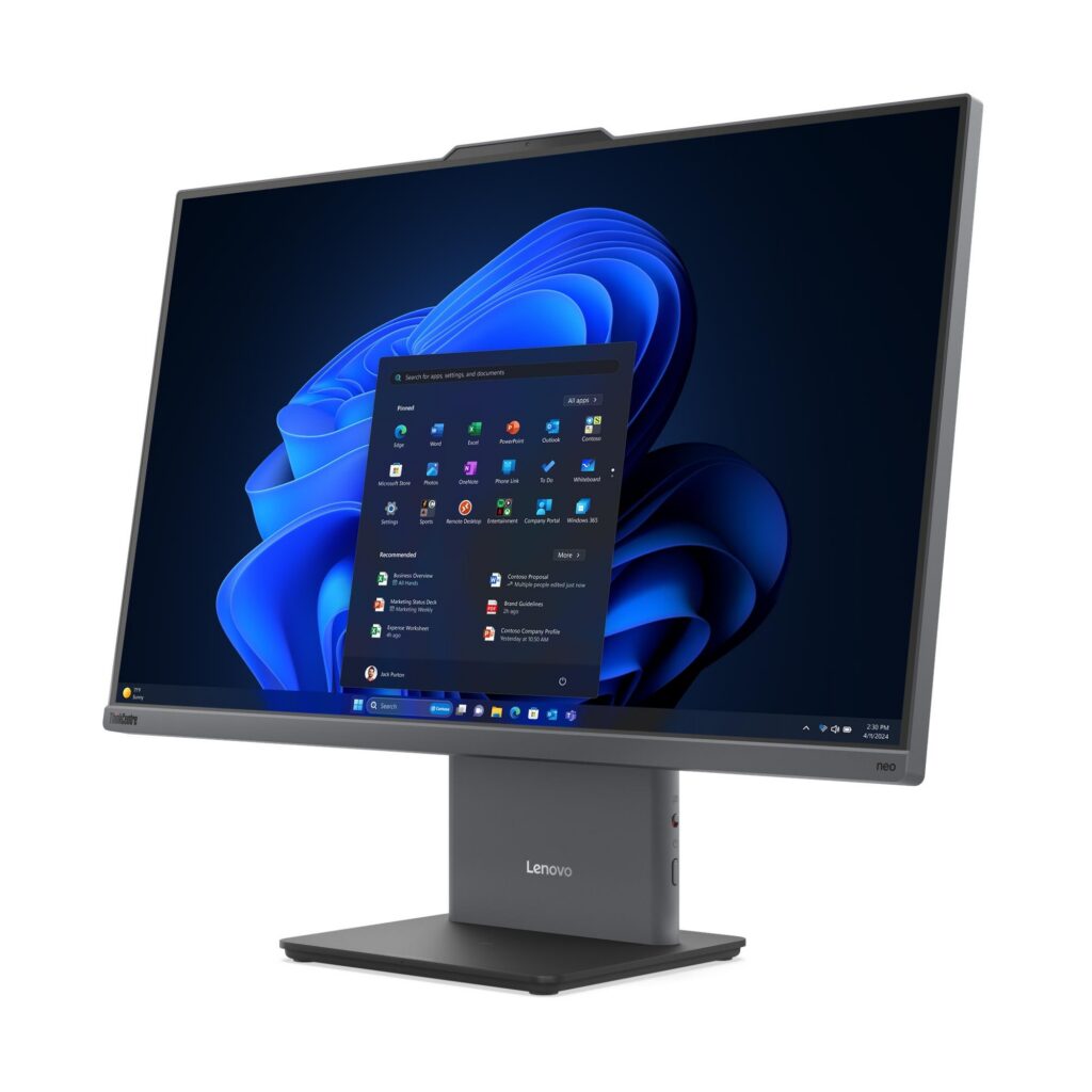 מחשב נייח Lenovo ThinkCentre neo 50a 24 Gen 6 LNL 13QH000UIV 23.8" Intel Core Ultra 7 256V / 16GB RAM / 512GB SSD / Windows 11 Pro
