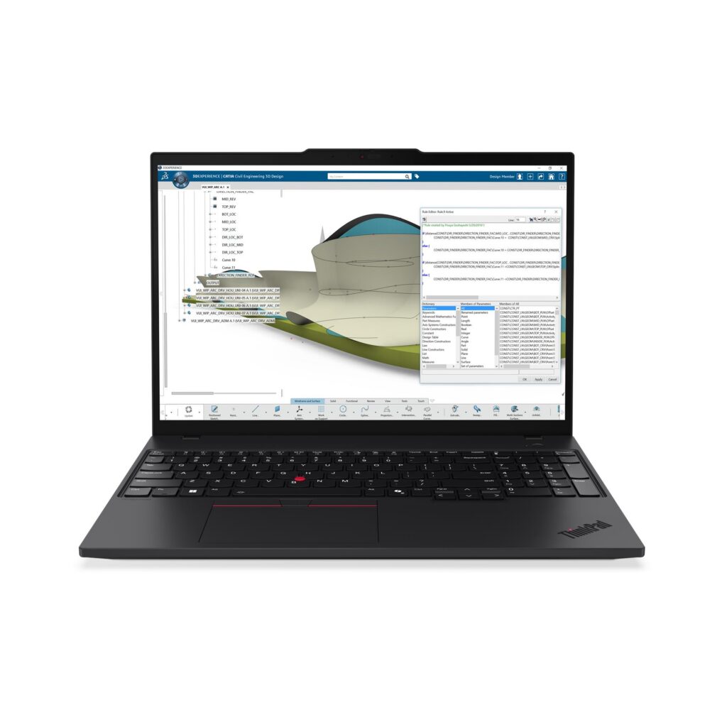מחשב נייד Lenovo ThinkPad P16s Gen 4 (AMD) 21RX000YIV 16" AMD Ryzen AI 9 HX PRO 370 / 64GB RAM / 1TB SSD / Windows 11 Pro