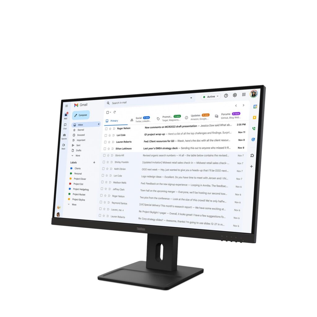 מסך Lenovo ThinkVision E27-40 64BCMAT4IS 27" Full HD (1920x1080) IPS 100Hz