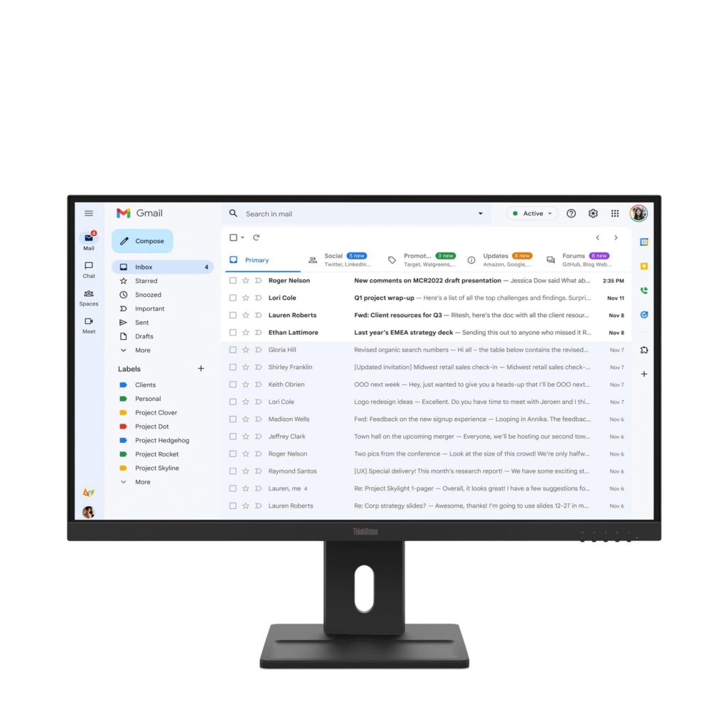 מסך Lenovo ThinkVision E27-40 64BCMAT4IS 27" Full HD (1920x1080) IPS 100Hz