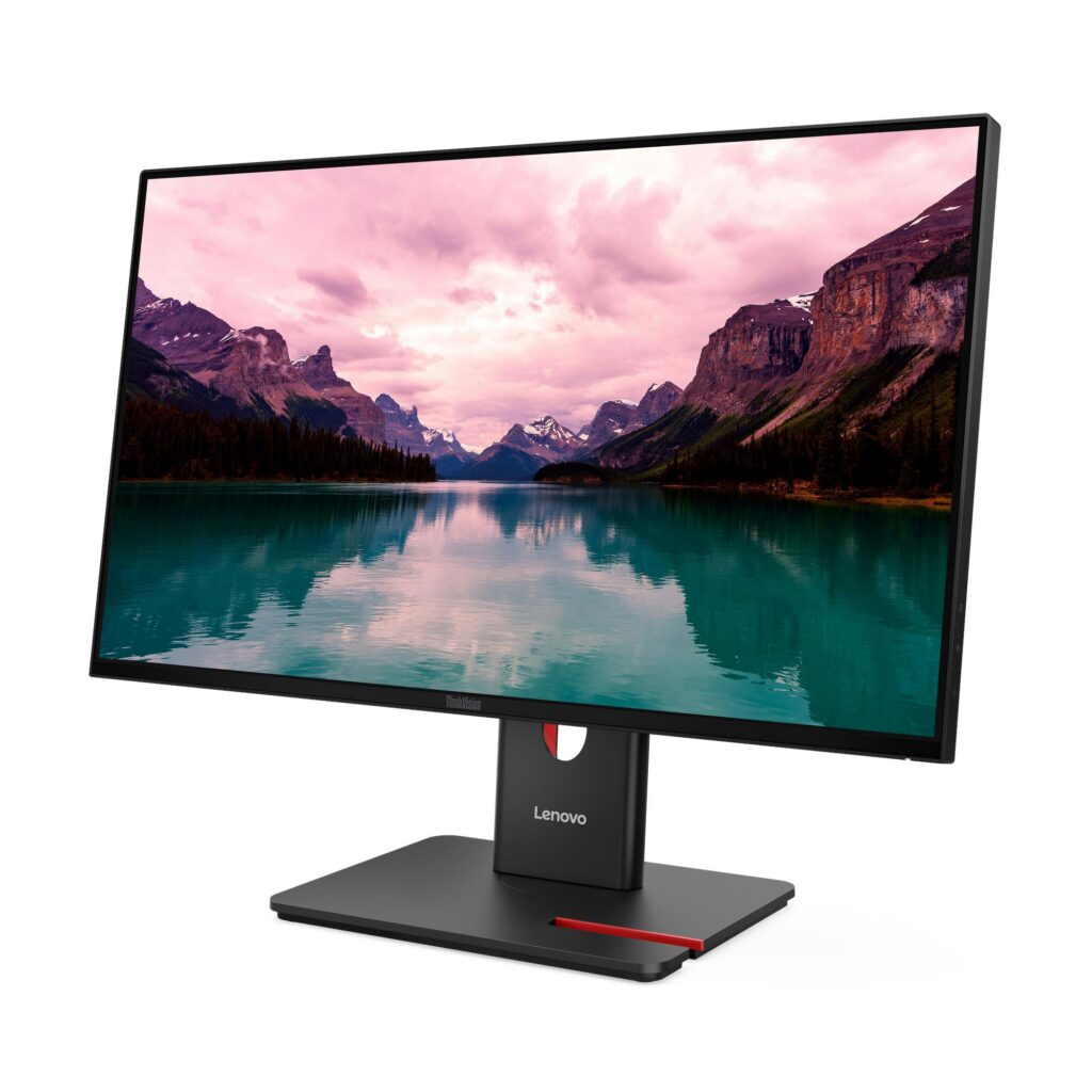 מסך Lenovo ThinkVision T24-40 64A4MATXIS 23.8" Full HD (1920x1080) IPS 120Hz, USB-C עם עגינה