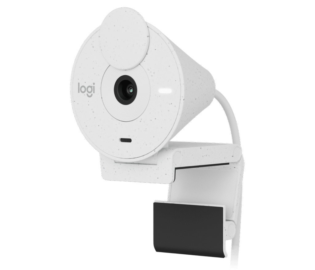 מצלמת רשת Logitech Brio 300 – לבן שבור
