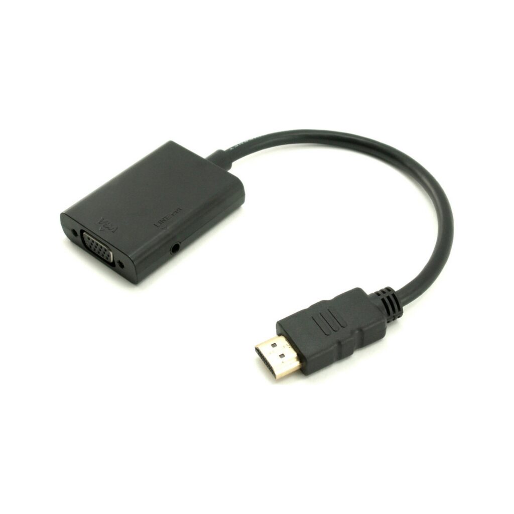 מתאם HDMI-M TO VGA-F + AUDIO