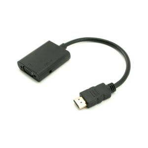 מתאם HDMI-M TO VGA-F + AUDIO