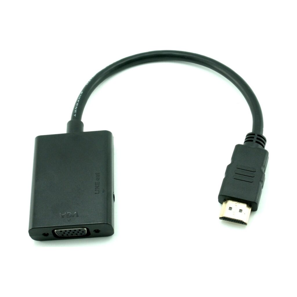 מתאם HDMI-M TO VGA-F + AUDIO