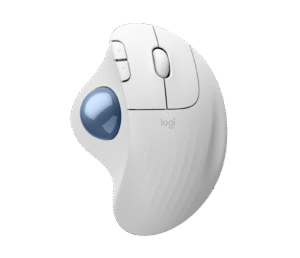 עכבר Logitech ERGO M575S – אוף-וויט וכחול