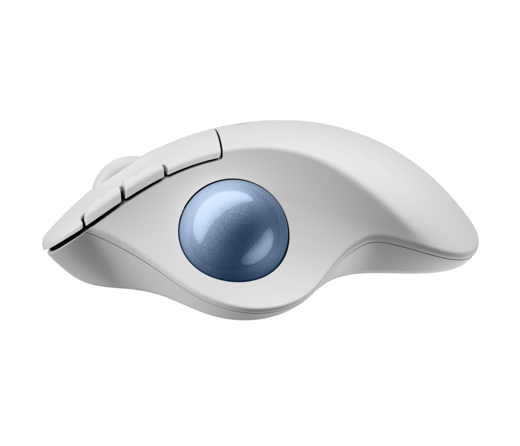 עכבר Logitech ERGO M575S – אוף-וויט וכחול