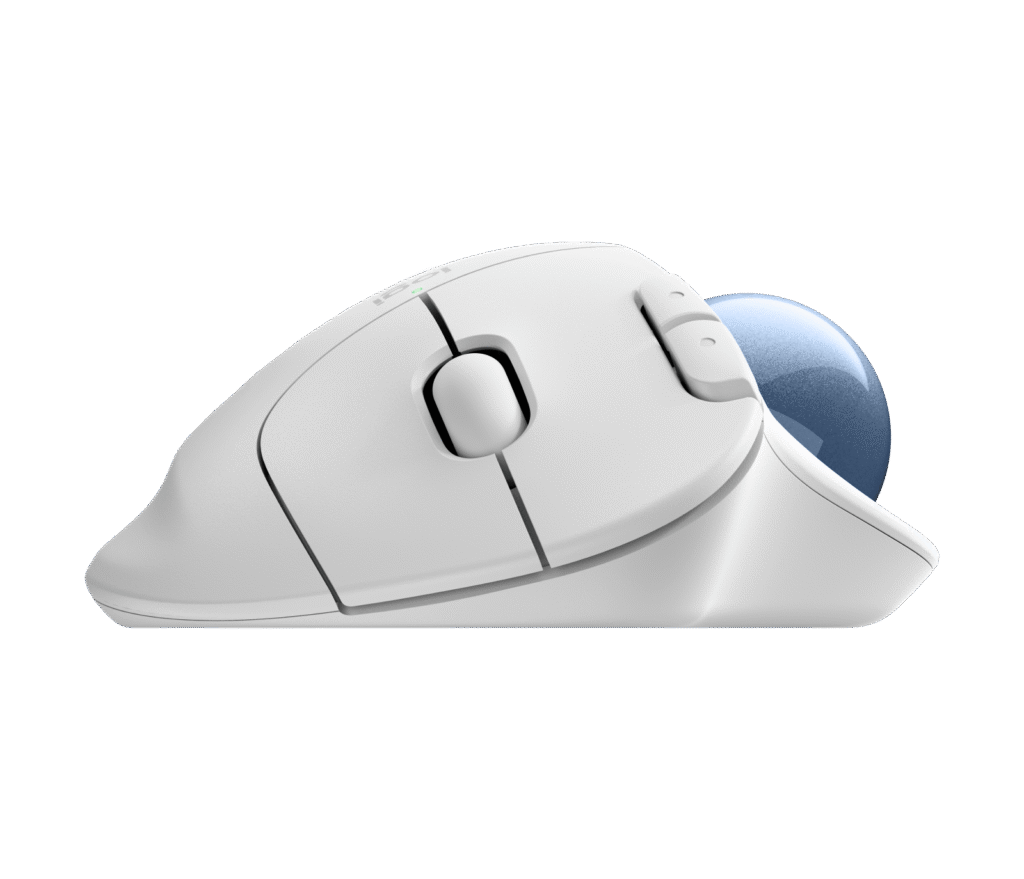 עכבר Logitech ERGO M575S – אוף-וויט וכחול
