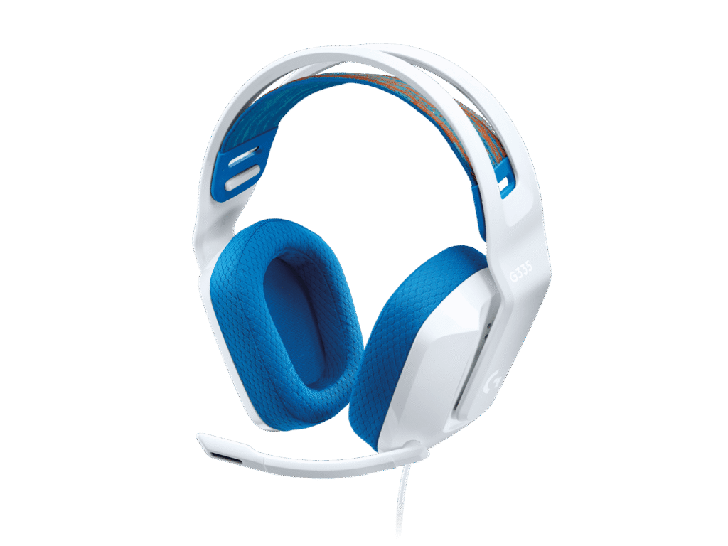 אוזניות גיימינג Logitech G335 – לבן