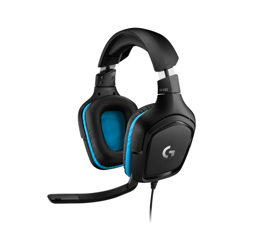 אוזניות + מיקרופון חיבור  Logitech GAMER G432 PROD  USB