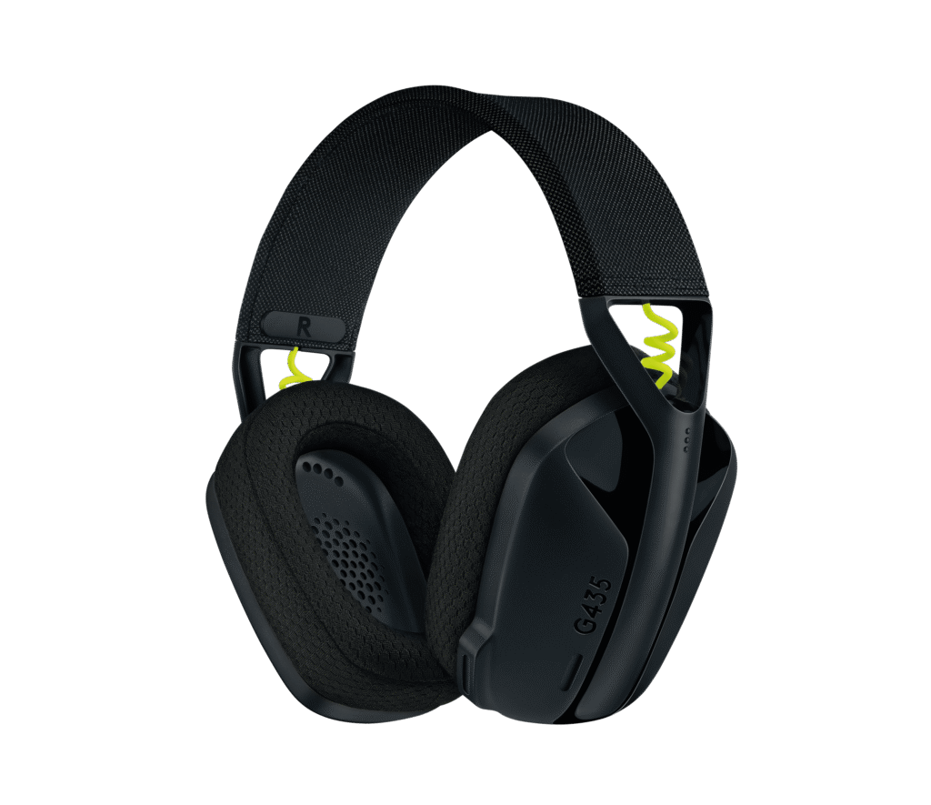 אוזניית גיימינג Logitech G435 – שחור וצהוב ניאון