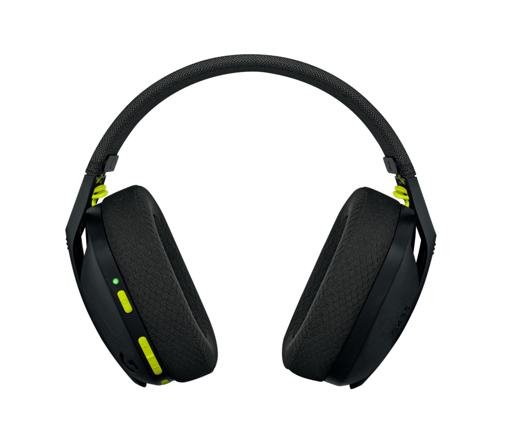 אוזניית גיימינג Logitech G435 – שחור וצהוב ניאון