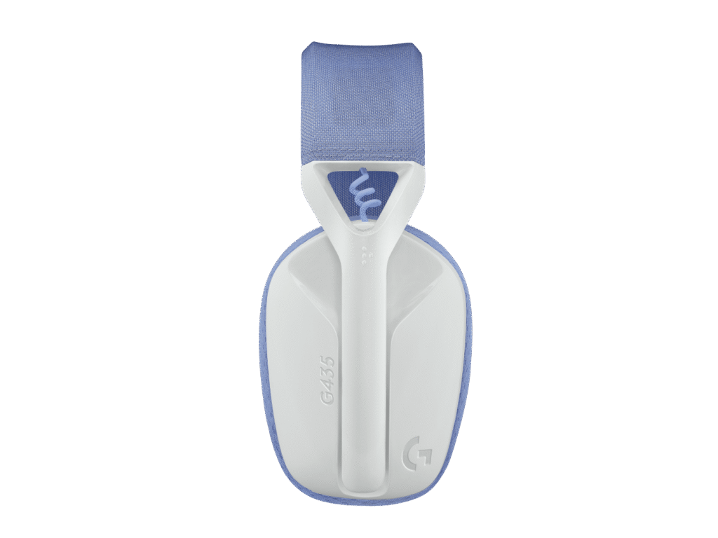 אוזניית Logitech G435 – לבן שבור וסגול בהיר