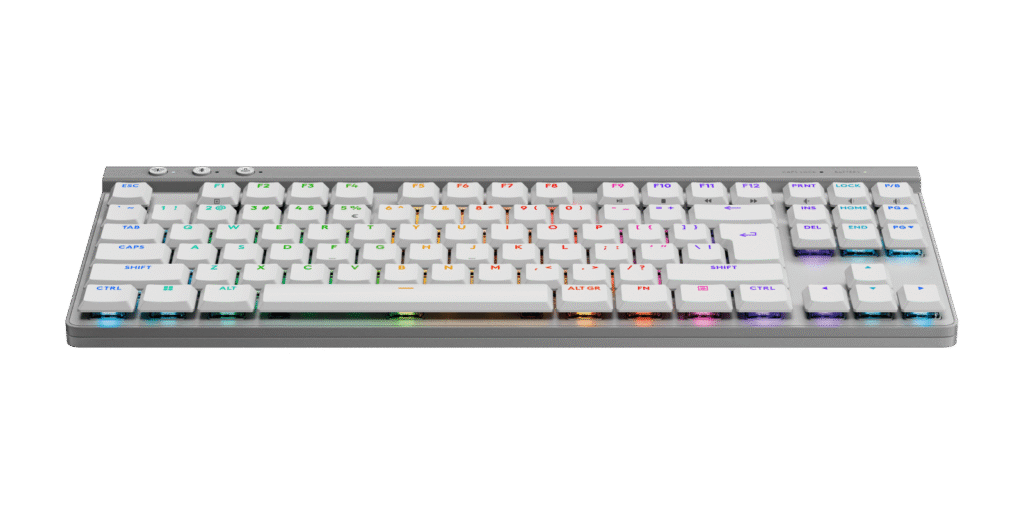 מקלדת Logitech G515 LIGHTSPEED TKL – לבן