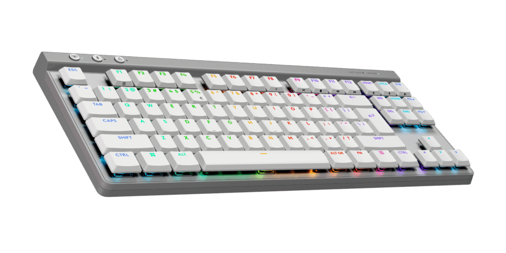 מקלדת Logitech G515 LIGHTSPEED TKL – לבן