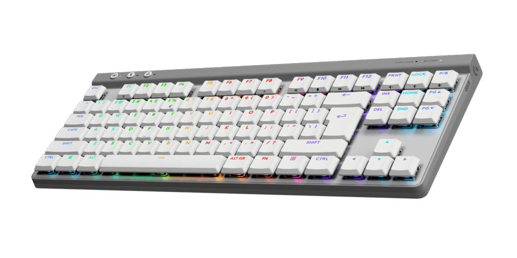 מקלדת Logitech G515 LIGHTSPEED TKL – לבן