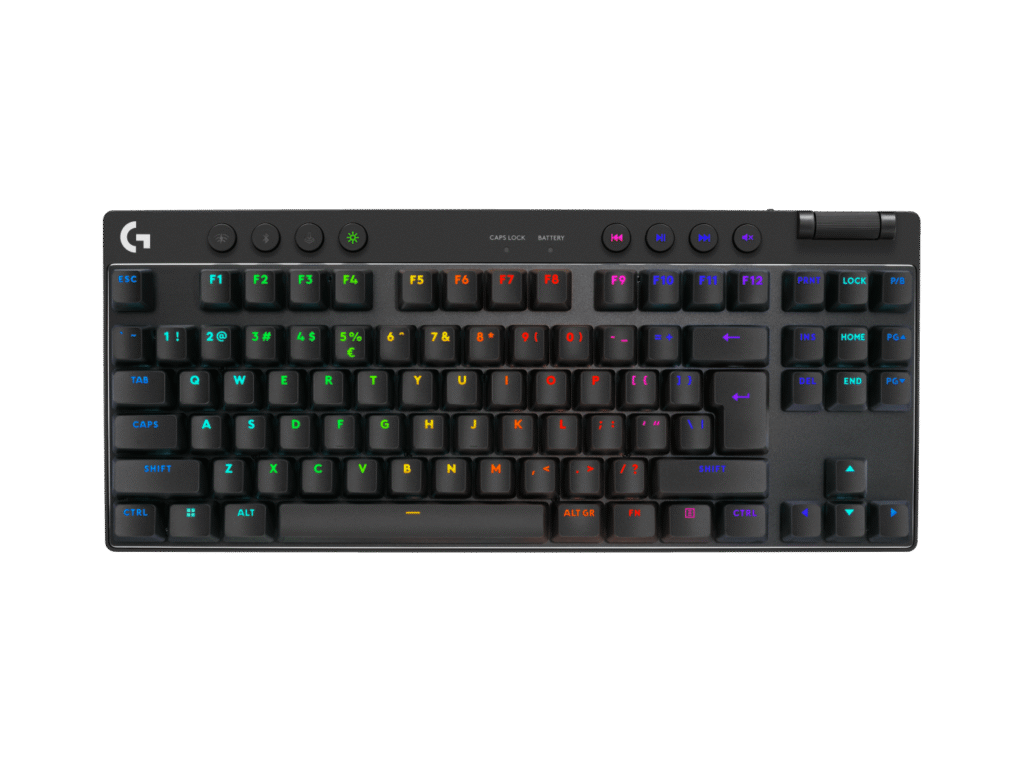 מקלדת Logitech PRO X TKL – שחור – אנגלית (QWERTY)